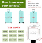 Suitcase Covers For Luggage, 26 Inch Clear PVC Luggage Covers Protector Full - Image 2