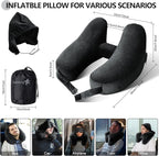 Neck Pillow for Travel Inflatable Airplane Pillow Comfortably Supports Head - Image 2
