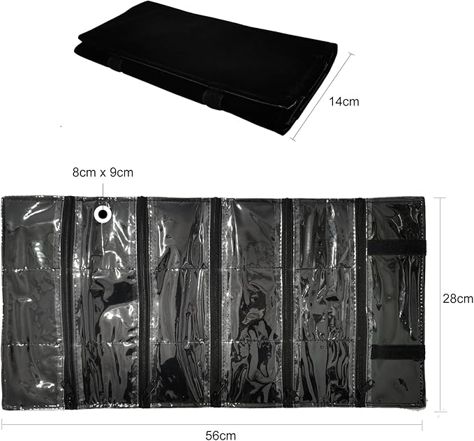 Travel Jewelry Roll Bag Portable Organizer Pouch - Image 3