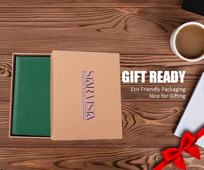 STAR VISTA Albatross Leather Travel Passport Holder, Minimalist Design - Image 9