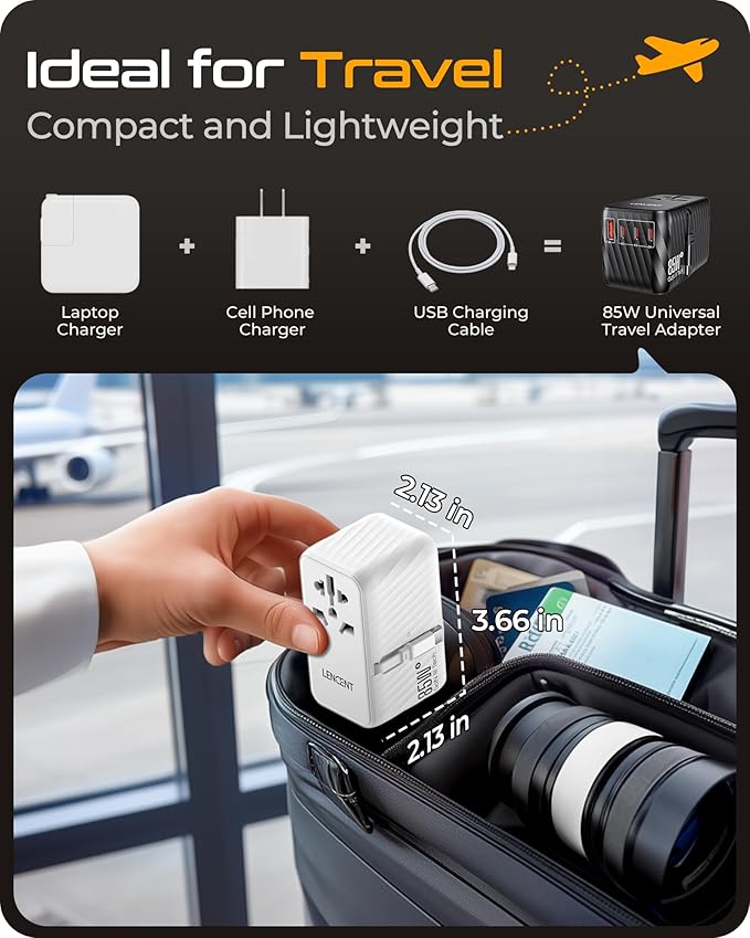 LENCENT 85W Universal Travel Adapter - Image 7