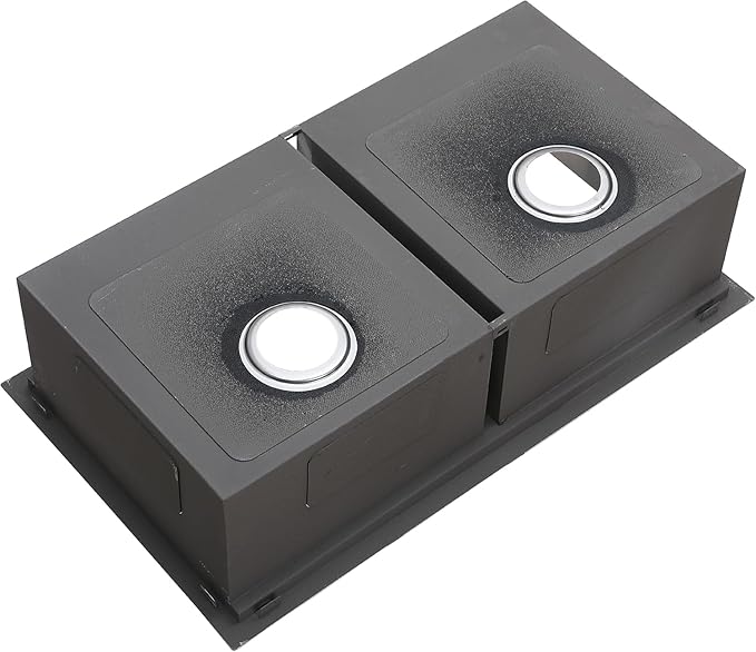 COMLLEN 33 Inch Double Bowl Undermount Kitchen Sink, 33x19 Inch Workstation 16 - Image 8
