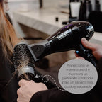 Termix Evolution Plus Round Thermal Hair Brush with Special Fibres for Thick and Hard Hair, African American Hair, Diameter Ø17