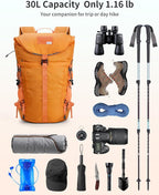 Blue Quartz Hiking Backpack 30L Lightweight Packable Backpack - Image 2