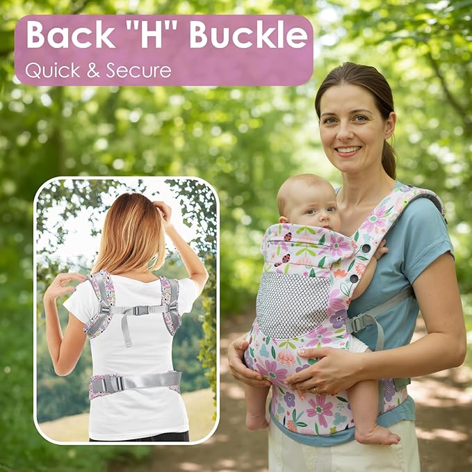 Newborn Baby Front Carrier Backpack, Toddler Baby Body Carrier, 7-66 Lbs - Image 7
