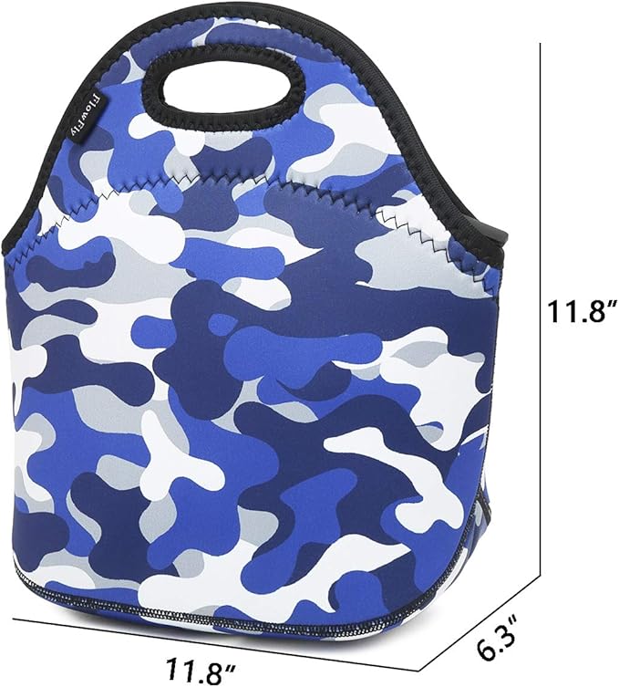 FlowFly Neoprene kids Lunch box Insulated Soft Bag Mini Cooler Thermal Meal - Image 3