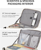 aji Expandable Top Open Luggage Sets 2 Piece - Image 5
