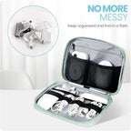 Electronics Organizer Bag, Portable Cable Organizer Case Travel Electronic - Image 2