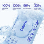Coterie Baby Wipes for Sensitive Skin, Plant-Based & Plastic-Free Fibers - Image 3