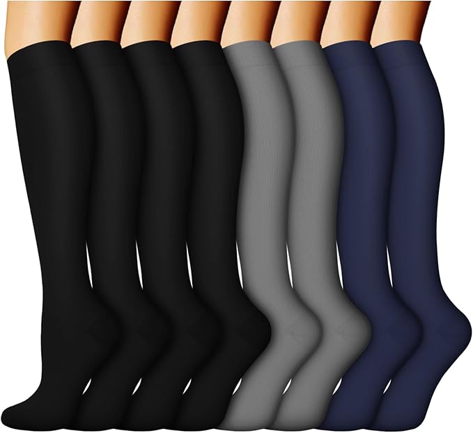 ACTINPUT 8 Pairs Compression Socks by ACTINPUT