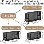 20 Pieces Mesh pouch, Mesh Makeup Bag Portable Makeup Pouch Travel Toiletry Bag - Image 2