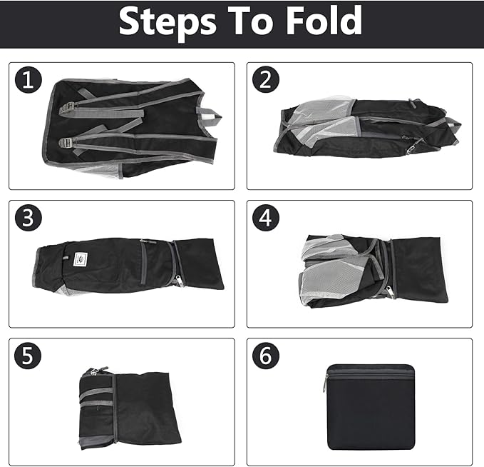 Esup 15L Lightweight Hiking Backpack Foldable Small Travel Backpack Packable - Image 5
