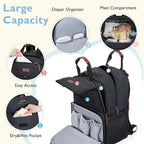 mommore Diaper Bag Backpack, Large Diaper Bag Expandable - Image 3
