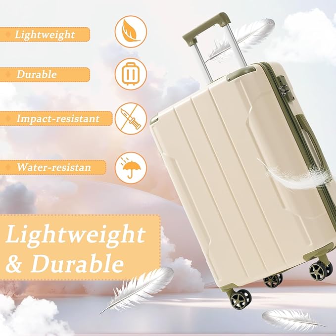 Merax 28 Inch Expandable Checked Luggage, Hardshell ABS Large Suitcase - Image 5