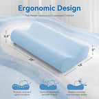 AM AEROMAX Queen Size Firm Contour Memory Foam Pillow, Cervical Pillow - Image 3
