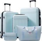 Merax Luggage Sets, Durable Hardshell 3 Piece Suitcase by Merax