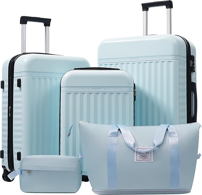 Merax Luggage Sets, Durable Hardshell 3 Piece Suitcase by Merax