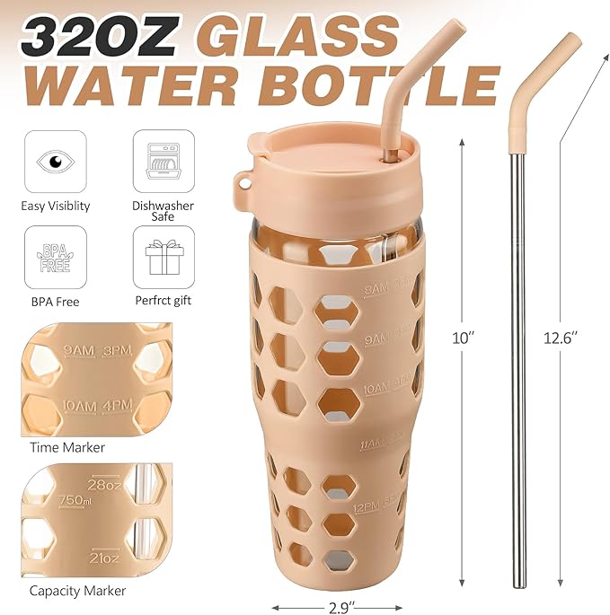 MUKOKO 32 oz Glass Tumbler - Image 2