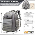 Diaper Bag Backpack for Dad, DBTAC Large Baby Nappy Bag for Men w/Changing Mat - Image 6