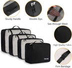 BAGAIL 8 Set Packing Cubes Luggage Packing Organizers - Image 4