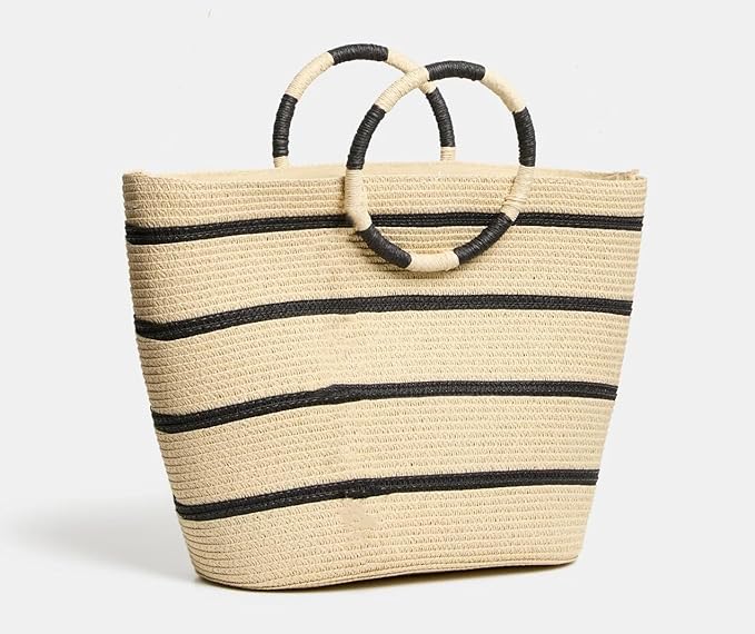 Beach Bags for Women Straw Tote Bag Summer Beach Bag Large Woven Straw Tote for - Image 7