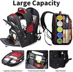 SHRRADOO Extra Large 50L Travel Laptop Backpack - Image 6