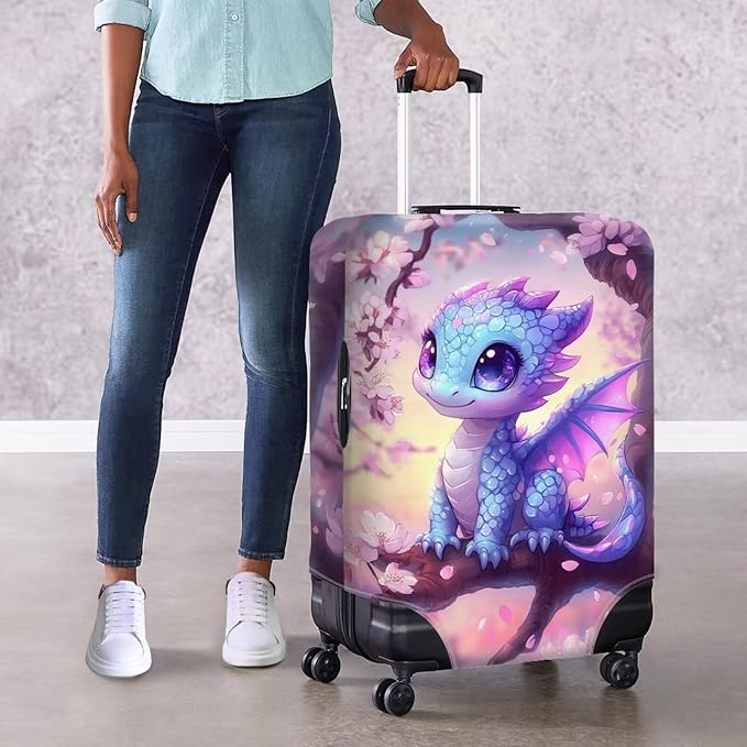 Dragon Suitcase Cover Travel Luggage Protector Washable Elastic Suitcase Covers - Image 4