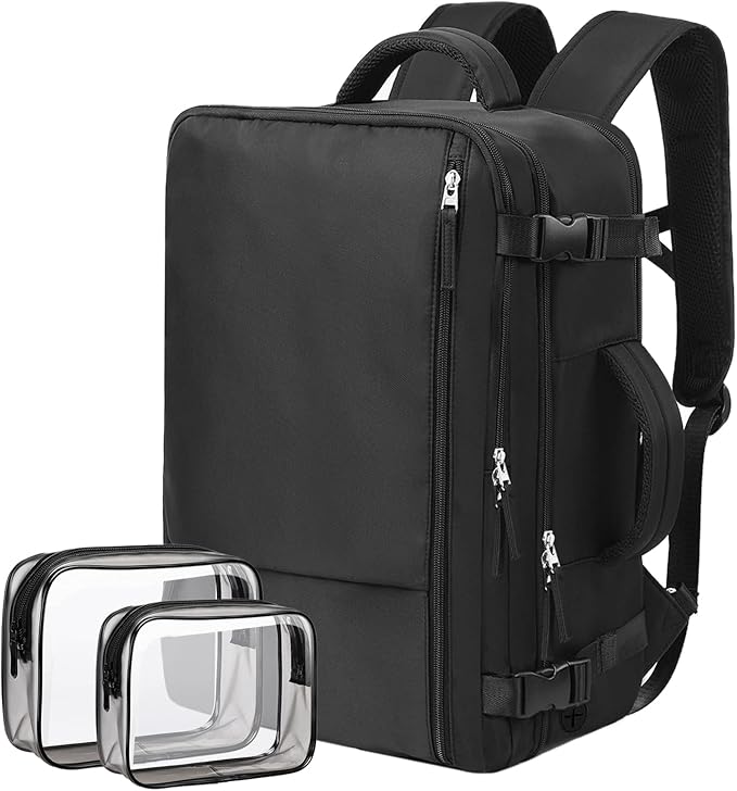 Hanples Travel Backpack for Women Men Large Carry On Person Item Flight by Hanples