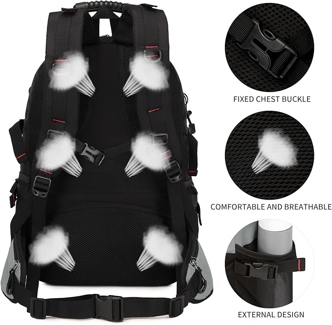 Nerlion 40L Hiking Backpack Travel Backpack - Image 8