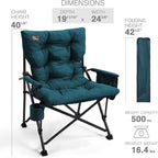EVER ADVANCED Padded Oversized Folding Camping Chair - Image 7