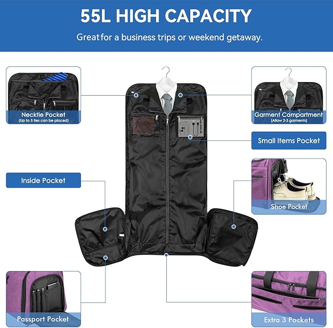 Bukere Carry on Garment Duffle Bag - Image 2