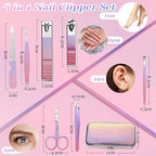 Aceoce Manicure Set Women Nail Clippers Professional Manicure Pedicure Kit - Image 3