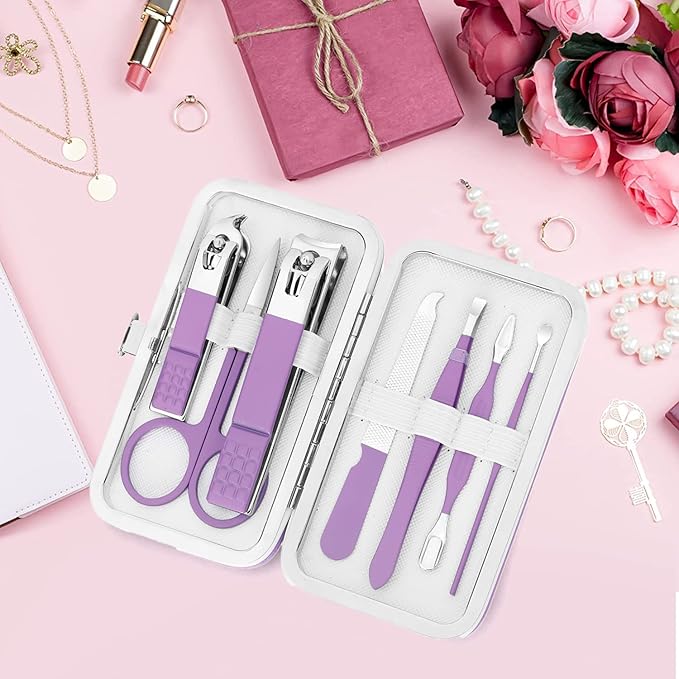 Manicure Set Women Nail Clipper Set Grooming Kit Pedicure Kit Finger Nail - Image 6