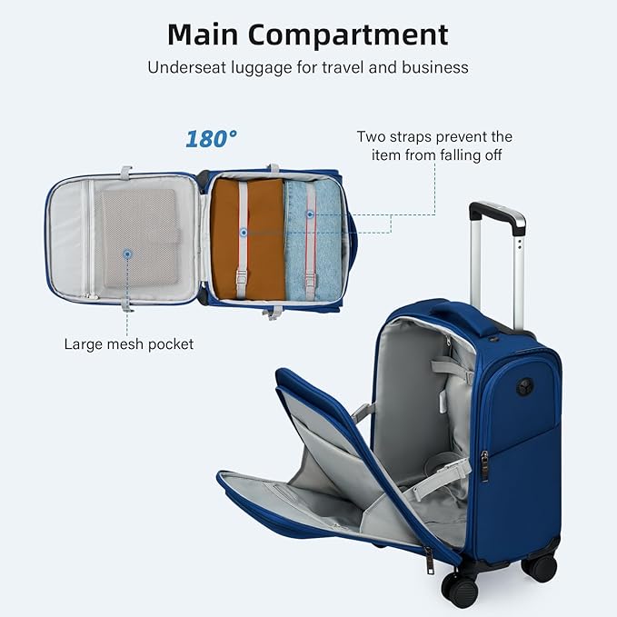 16 Inch Underseat Carry On Luggage - Image 8