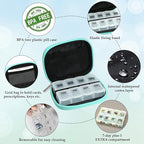 Serfeymi Weekly Travel Pill Organizer Pill Case - Image 4
