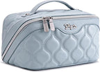 Travel Makeup Bags for Women Cosmetic Bag: Puffy Make up Bags Set of 3 by BOYATU