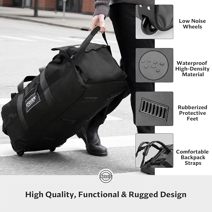 STOVER 80L Rolling Duffel Bag - Image 5