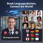 AI Translation Earbuds Real Time, LCD Touchscreen Real-Time Translator - Image 3