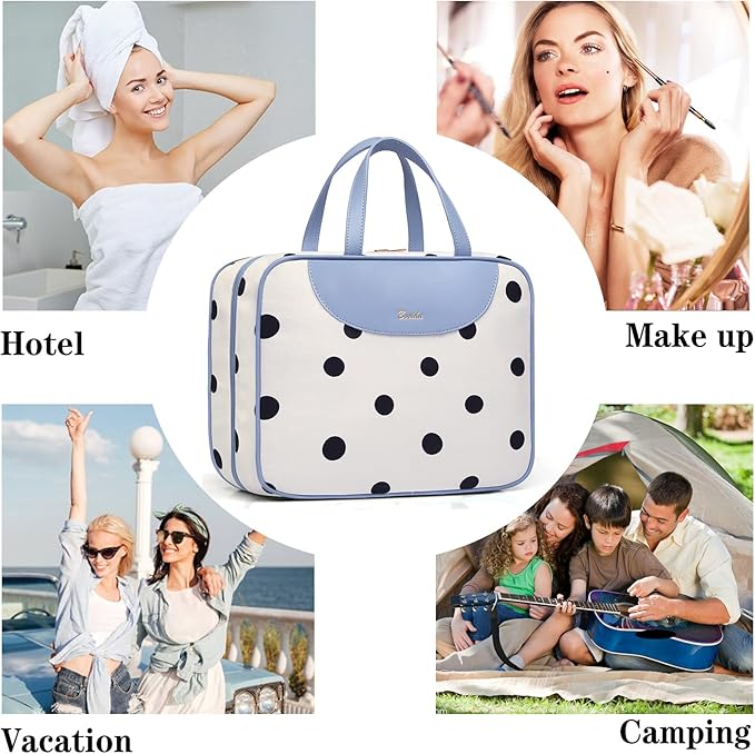 Hanging Travel Toiletry Bag, Large Capacity Cosmetic Travel Toiletry Organizer - Image 6