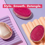 Drop Dead Gorgeous Rose Gold Hair Brush | For Wet & Dry Hair | All Hair Types | Detangler Palm Brush | Self-Care Travel Essential