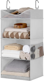StorageWorks Hanging Closet Organizer, 3-Shelf Hanging Closet Shelves by StorageWorks