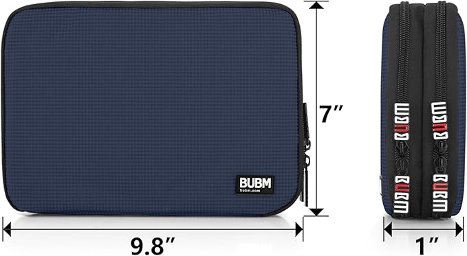 BUBM Double Layer Electronic Accessories Organizer, Travel Gadget Bag - Image 6