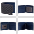 VISOUL Leather Mens Bifold RFID Blocking Wallet - Image 3