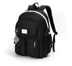 Girls Backpack Stylish Schoolbag Set for College Casuanl Backpack for Girls Black (Black)