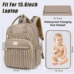 Diaper Bag Backpack, Stylish Baby Diaper Bag, Waterproof Travel Diaper - Image 2