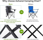 Oversized XL Camping Chairs for Adults, Padded Folding Camp Chair - Image 4