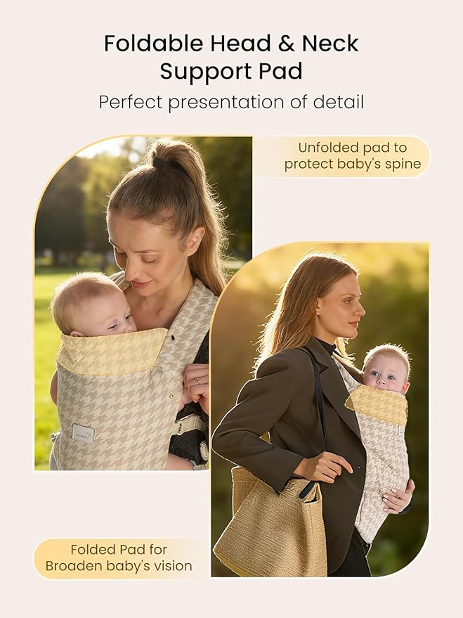 GROWNSY Baby Carrier Newborn to Toddler, Ergonomic Baby Toddler Carrier Wraps - Image 6