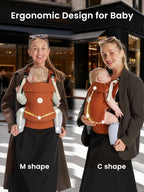 Grownsy Baby Carrier Newborn to Toddler, Ergonomic & Cozy Wraps - Image 5