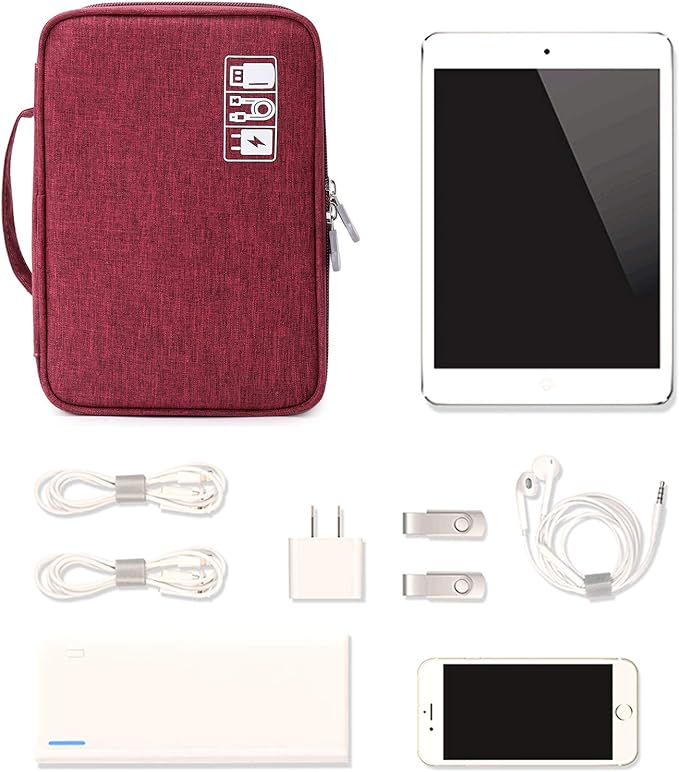 MIRLEWAIY Electronics Cable Organizer, Travel Electronic Accessories Storage - Image 7