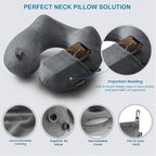 Inflatable Travel Pillows for Airplanes, Easy Blow Up Inflatable Travel Neck - Image 5